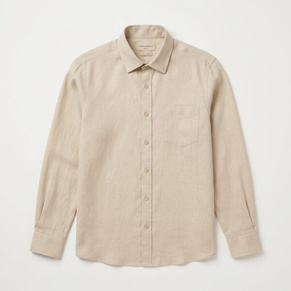 Classic Linen Button-Down Shirt