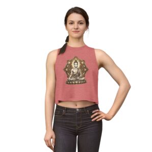 Artistic Fasting Buddha Tank Top | Sacred Zen Meditation Graphic | Premium Spiritual Tank Top Design