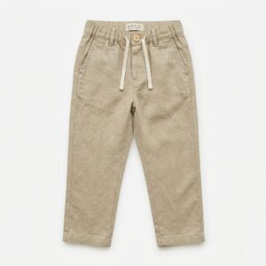 Casual Linen Pull-On Trousers