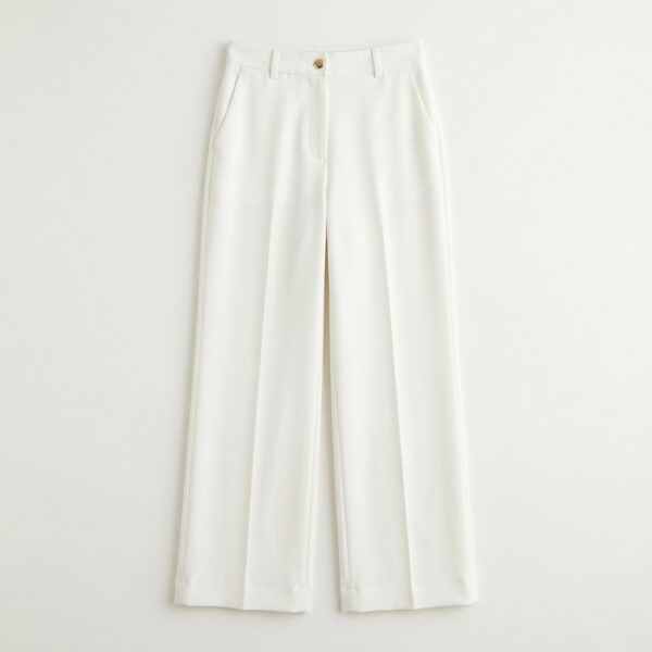 High-Waisted Wide-Leg Trousers
