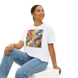 Vintage Tie-Dye Abstract T-Shirt | Retro Boho Graphic Tee | Colorful Artistic Unisex Shirt | Modern Streetwear Gift
