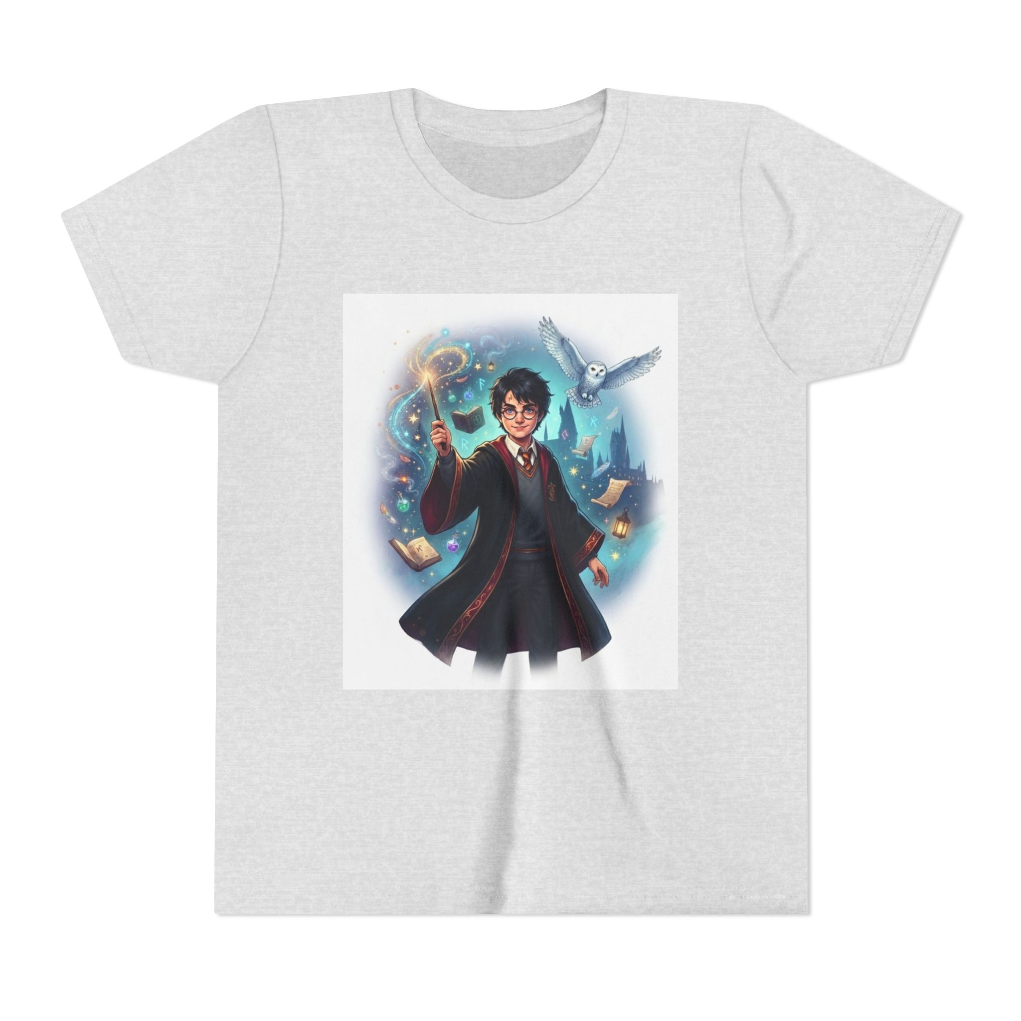 Magical Young Wizard Adventure | Fantasy Kids Graphic T-Shirt - Image 3