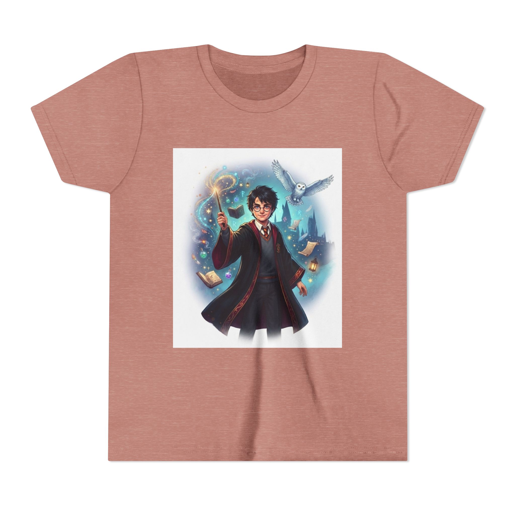 Magical Young Wizard Adventure | Fantasy Kids Graphic T-Shirt - Image 4
