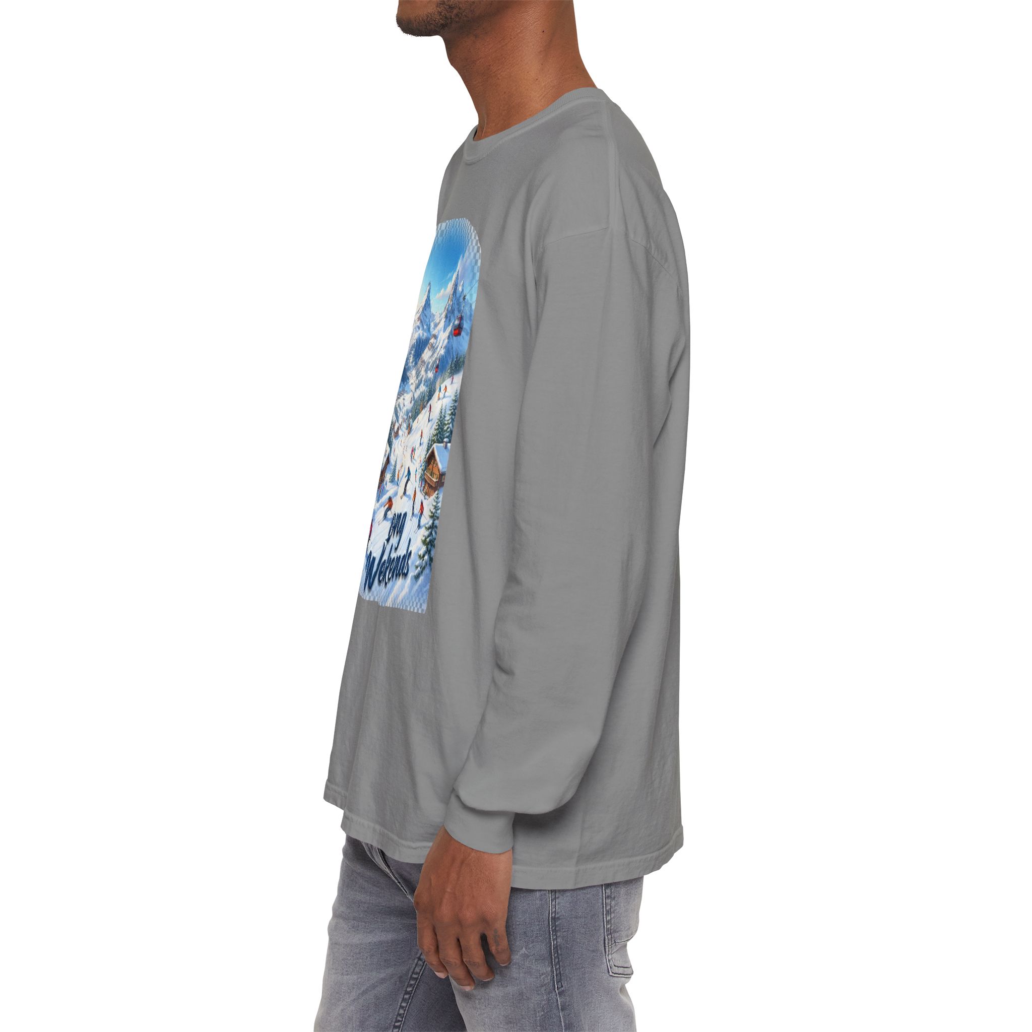Long Weerkends Swiss Alps Ski Adventure Unisex long Sleeves T-Shirt - Image 2